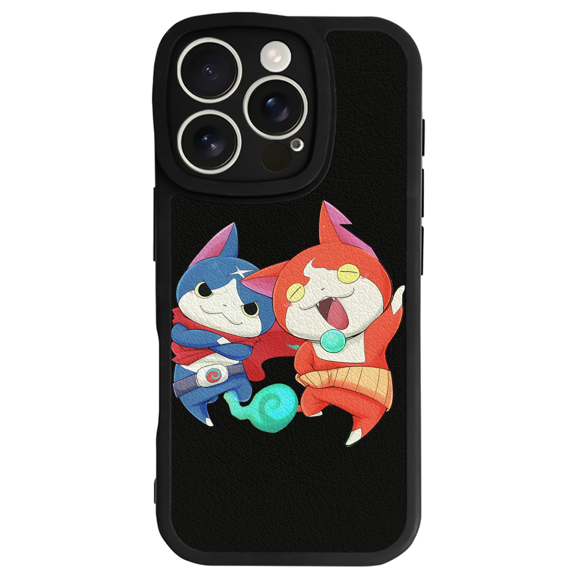 （画像用） 妖怪ウォッチ Yo-kai Watch 【iPhone 16シリーズ対応】シリコンスマホケース（レザー調） 材質：シリコン